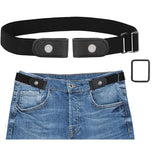 Anirdesh No Buckle Elastic Stretch Belts For Men And Women, Comfortable Invisible Belts For Jeans Pants (1Pcs, Random Color)