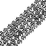 39CM/15.3Inches 10 * 12mm Natural Black Hematite Gemstone Halloween Beads for Jewelry Making Charms Spacer Beads for Bracelets N