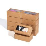 JCXGRVC small treat boxes with window - 35pcs candy box for chocolate & bakery treats - 4.17 x 2.16 x 1.37 inches small bakery b