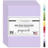 Cardstock Warehouse Pop-Tone Grapesicle Light Purple/Lavender Cardstock Paper - 25 Sheets, 8.5 x 11 - 100lb/270 GSM Premium Purp