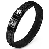 Theluckytag Medical Bracelets with QR Code for Women Medical Alert Id Bracelet - Sterling Silver Chain 7''-9'' - More Space Cust