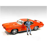 American Diorama Retro Female Mechanic IV Figurine for 1/24 Scale Models