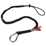 Ergodyne 19002 Squids 3100 Tool Lanyard with Single Carabiner and Adjustable Loop End, Standard Length, Black