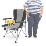 WILDROOTS Heavy Duty Camping Chair, Durable Padded Folding Chair