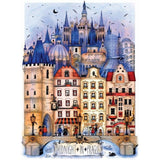 1000 Piece Jigsaw for Adults - Hard, Difficult, and Challenging Puzzle by Madalina Tantareanu - Cities at Midnight: Prague - 27x