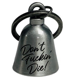 Kustom Cycle Parts Dont Fuckin' Die! Motorcycle 'Evil Spirits' Biker Guard Bell. (Silver Bell)