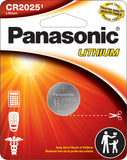 Panasonic CR2025 3.0 Volt Long Lasting Lithium Coin Cell Batteries in Child Resistant, Standards Based Packaging, 1-Battery Pack
