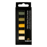 Rembrandt Soft Pastel Micro Set, 5-Piece Half Sticks, Yellow Ochres