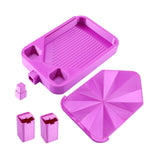 Ecomistiq Diamond Paint Tray With Lid Organizer For Embroidery Stitch Art Making Violet | Stitch Kits | Hand Embroidery Kits | E