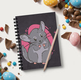 Vprint Rat Spiral Wiro Unruled Reuseable Notebook With Pen Blank Pages Notebook Diary Journal Drawing Book SizeA5(6X8 Inches) (