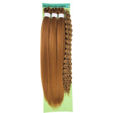 Honey Blonde Boho Hair for Braiding Synthetic 27# EZ Braids Pre Stretched Knotless Braiding Hair for Boho Braids (4 Packs)
