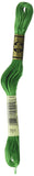 DMC 117701 Six Stranded Cotton Embroidery Floss, Light Christmas Green, 8.7Yard