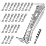 5 Inch Roofing Gutter Hangers, Quick Screw Hidden Gutter Support Brackets for Repairing Sagging 5 Inch K-Type Aluminum Gutters,