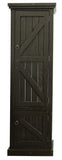 American Heartland Rustic Single Door Pantry, Rustic Antique Black