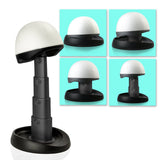 Wig Travel Case - 8-12 High Wig Box with Collapsible Wig Stand - Dome Foam Wig Head Stand in Zipper Carrying Case w/ Handle for