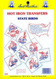 Aunt Marthas State Birds Iron On Transfer Pattern Collection, All 50 States