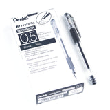 Pentel Arts Hybrid Technica 0.5 mm Pen, Extra Fine Point, Black Ink, Box of 12 (KN105A)