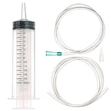 SHAOTONG 150ml Syringe with 40 Inch Tube and Tip Adapter, for Feeding Pets, Liquid Refilling, Drawing Oil Fluid