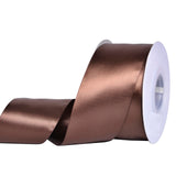 Ribest Brown Double Faced Satin Ribbon, 2 Inch 25 Yard Ribbon for Crafts Gift Wrapping Bows Wedding Party Decoration Bouquet