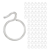 IMPEX Curtain Rings with Hooks | Pack of 70 | 32mm | Iron | Multipurpose Curtain Hooks |