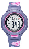 V2A Girls Multicolor Digital Watch - White Resin Band Sports Watch For Kids Ages 5-13 | Birthday Gifts