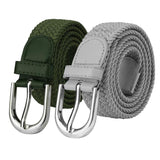 Niddleman Stretchable Braided Elastic Belt For Men Women | Adjustable No Hole Woven Belt | Casual Formal Flexible Waist Belt (Gr