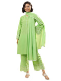 Libas Women'S Pure Cotton Kurta Sets (99262_Green_M)