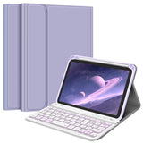FINTIE Keyboard Case for iPad mini (A17 Pro) 7th Generation 2024 / iPad mini 6th Gen 8.3 Inch, Soft TPU Back Cover with Magnetic
