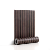 LVSHI Peel and Stick PVC Slat Wall Panels, Wood Grain Self-Adhesive Soundproof Moisture-Resistant Paneling, 3D Faux Wood Panels