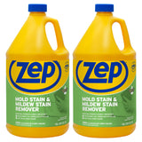 Zep Mold Stain and Mildew Stain Remover 1 Gallon (Case of 2) ZUMILDEW128 Professional Strength No Scrub Formula