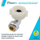 Sb Toilet El 1/4X7/8 Lf (Pack Of 1)