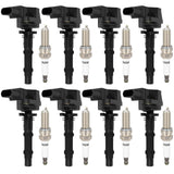 ECCPP UF535 8 ignition coils with 8 iridium Spark Plugs for Dodge for Mercedes-Benz Sprinter 2500 3500 C280 C350 CL550 CLS550 SL