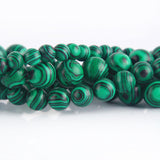 6mm Green Malachite Beads Round Smooth Loose Beads for Jewelry Making Bracelet Necklace 15