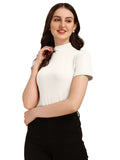 Wedani Women'S Casual Solid Top (X-Large White),White,XL