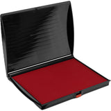 Extra Large Premium Crimson Red Ink Stamp Pad - 5 by 7 - Quality Felt Pad