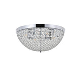 Living District Indoor Modern Home Decor Bright Taye 4 Light Chrome Flush Mount