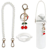 Handle Strap and Cherry Charm Set for Owala Water Bottle 24 oz, 32 oz, 40 oz, Owala Kids, Owala Coffee Tumbler, Owala FreeSip, f