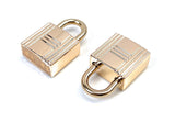 VersaKits 4 Pack Mini Keyless Light Gold Padlocks - Small Metal Combination-Free Locks for Purses, Backpacks, Luggage, Jewelry B