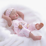 Cloveray Reborn Baby Dolls - 20 Inch Real Baby Dolls That Look Real, Full Body Vinyl Girl Doll, Lifelike Newborn with Accessorie