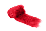 FabricLA Red Shaggy Plush Faux Fur Strips - Craft Fur for Gnomes, Cosplay, and DIY Projects | 4 X 60