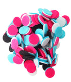 Playfully Ever After Black, Pink, Turquoise & White Craft Felt Circles (1.5 Inch 95pc)