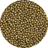 GAGANIU 2000pcs Gold Glass Seed Beads, Colorful Tiny 4mm Beads for Jewelry Making, Beading Supplies.