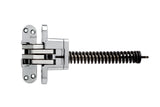 SOSS 218ICUS26D 218IC Zinc Invisible Closer for 1.75 Doors, Satin Chrome Exterior Finish,Silver