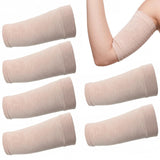Vinsatin 6 Pcs PICC Line Sleeve Cover PICC Line Shower Cover Fashionable Breathable Upper Arm Sleeves for Women Men (Beige,Mediu