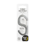 Nite Ize SBiner Hook N Hold SHook, Stainless Steel SHook with Clip, Holds Pans, Tools and Plants, Stainless