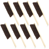 8 Pcs Wooden Dust Brush, Soft Hand Broom Set with Long Handle for Cleaning