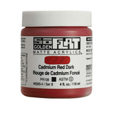 Golden SoFlat Acrylics, Cadmium Red Dark (4 fl. oz./ 118 ml Jar)