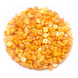 500 pcs Natural Chip Stone Beads, Citrine 5-8 mm Irregular Gemstones Healing Crystal Loose Bead for Jewelry Making Bracelet Craf