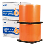 JMU Barrier Film 2 Rolls, Barrier Film Tattoo 4 x 6 Barrier Tape, Dental Barrier Film Roll, Orange (2400 Sheets)
