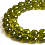 100pcs 6mm Peridot Beads Natural Gemstone Beads Round Loose Beads for Crafting and Jewelry Making